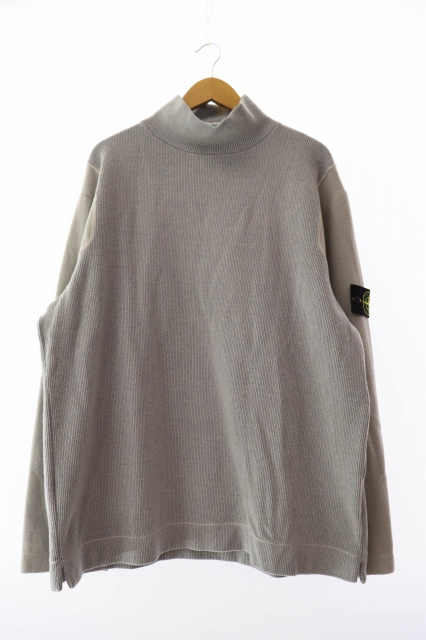 ストーンアイランド STONE ISLAND 90s 1999AW モック ネック ニット セーター 31156A56 L グレー☆AA★250329
