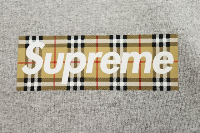 中古】シュプリーム ×バーバリー 22SS ボックス ロゴ フーデッド