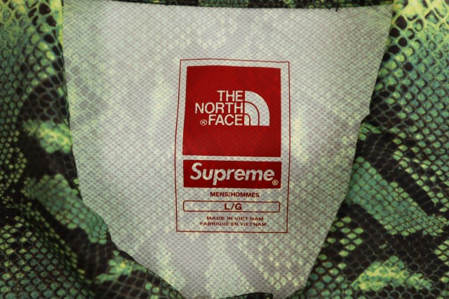 中古】シュプリーム ×ザ ノース フェイス スネークスキン テープ