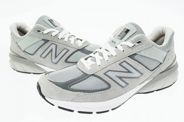 【中古】ニューバランス NEW BALANCE 990V5 Grey USA製 ローカット スニーカー M990GL5 27 ▲■250401 メンズ