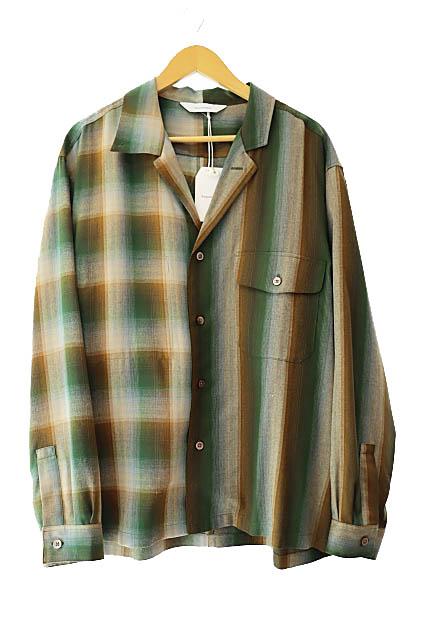 【中古】サスクワッチファブリックス SASQUATCH fabrix 25SS ASYMMETRY COLLAR SHIRT アシンメトリー シャツ●250402