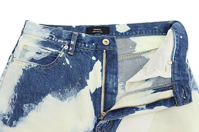 ensou エンソウ 25SS Big-E 4PK Jeans-Bleached ブリーチ加工 デニム