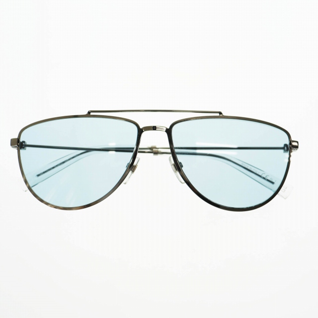 【中古】ジバンシィ ツーブリッジ メタルフレーム サングラス GV7157/S 58□15 シルバー☆AA★▲■