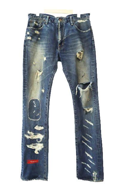 早い者勝ち 24AW UNDERCOVER クロス刺繍加工デニムパンツ UNDERCOVER（アンダーカバー） 24AW クロス刺繍加工デニムパンツ