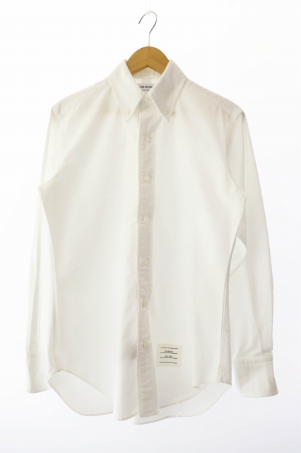 【中古】トムブラウン THOM BROWNE ボタンダウン 長袖シャツ 1 白 ブランド古着ベクトル 中古 ☆AA★● 250519 メンズ