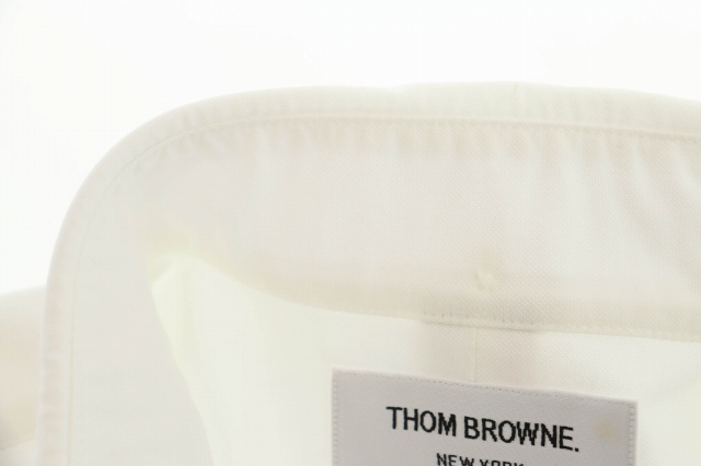 中古】トムブラウン THOM BROWNE ボタンダウン 長袖シャツ 1 白