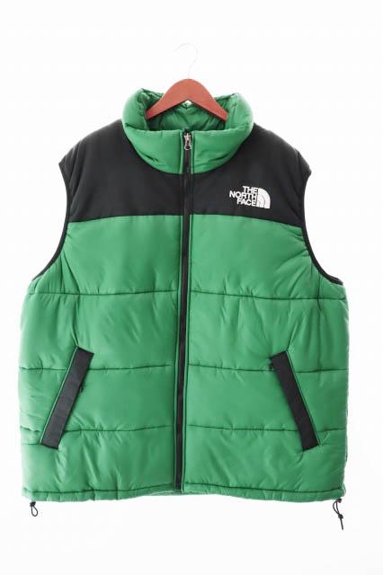 【中古】ザノースフェイス THE NORTH FACE HIMALAYAN VEST ヒマラヤン ダウン ベスト NF0A4QZ4 XXL ブラック グリーン