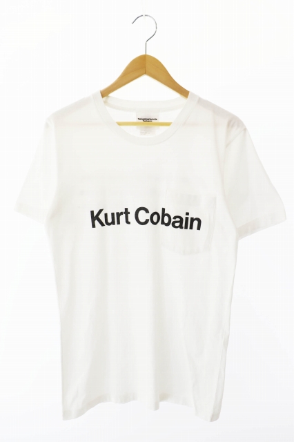 【中古】タカヒロミヤシタザソロイスト カート コバーン ロゴ半袖Tシャツ S 白 ホワイト