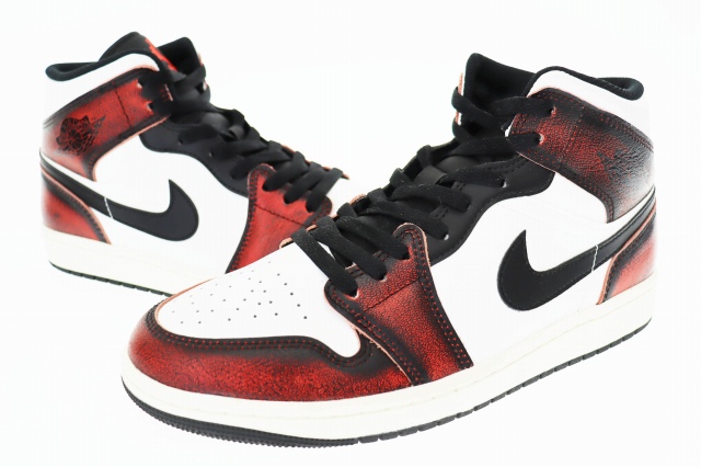 中古】ナイキ NIKE AIR JORDAN 1 MID SE Wear Away エア 中古】ナイキ NIKE AIR JORDAN 1 MID SE Wear Away エア