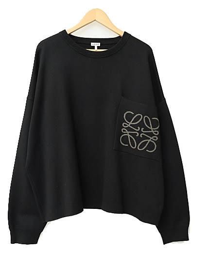 24AW ロエベ セーター(コットンブレンド) アナグラム　LOEWE LOEWE☆アナグラムポケットセーター（コットンブレンド） (LOEWE