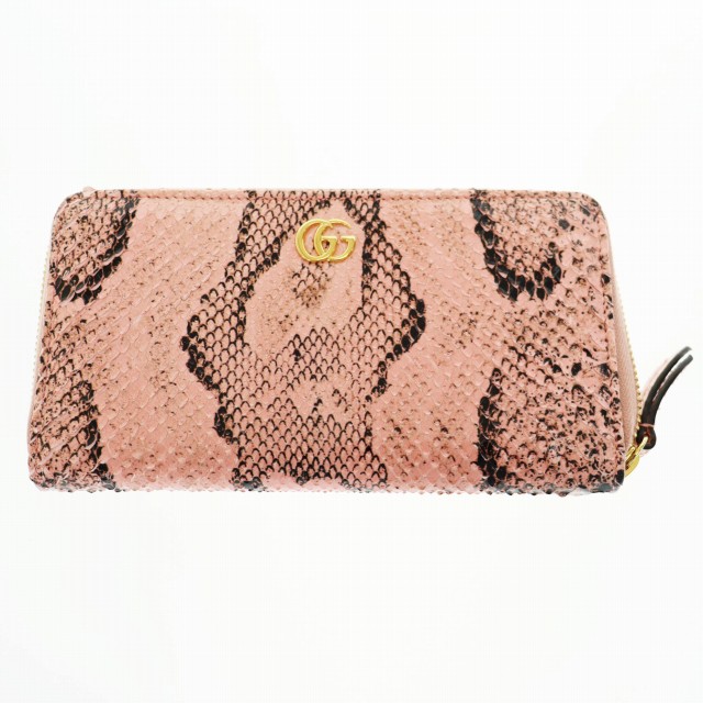 グッチ GGマーモント パイソン ジップアラウンドウォレット GUCCI♡GGマーモントパイソン ジップ アラウンドウォレット
