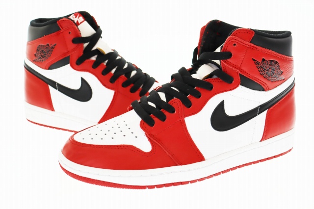 【中古】ナイキ NIKE AIR JORDAN 1 RETRO HIGH OG Chicago 2015 エアジョーダン1 ハイ シカゴ 555088-101 ▲■250520