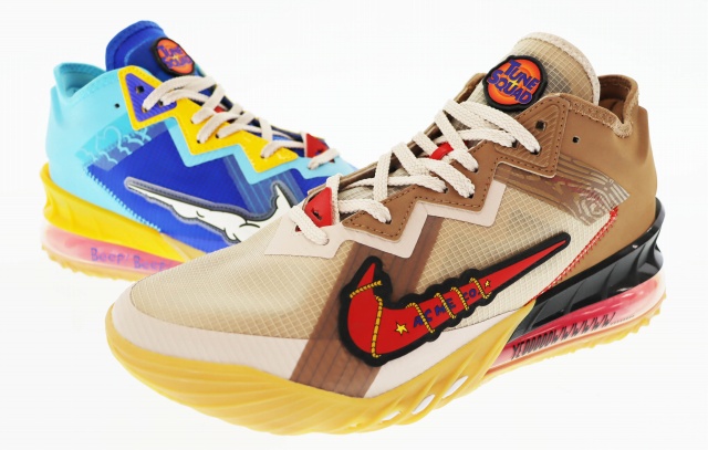 【中古】NIKE ×SPACE PLAYERS スペース プレイヤーズ ×ROADRUNNER EBRON 18 LOW WILE E. CV7562-401 ▲250520