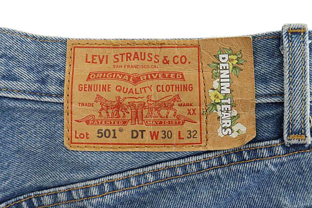 【中古】DENIM TEARS デニムティアーズ ×LEVI'S リーバイス 501 コットン リース チェーン ステッチ デニム 250622_5