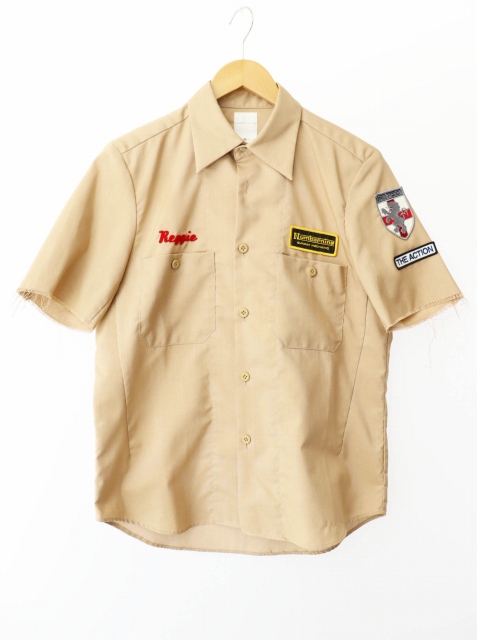 【中古】ナンバーナイン NUMBER (N)INE 00SS EXTRA HEAVY期 ARCHIVE NOMEX メカニック 半袖 シャツ ☆AA★250613