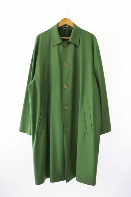 オーラリー ステンカラーウールロングコート A8AC02BM カーキ 4 オーラリー ステンカラーウールロングコート A8AC02BM カーキ 4 - メルカリ