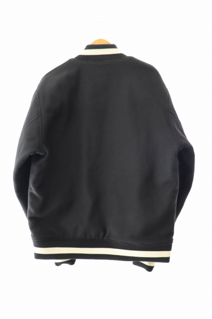 ジャケット・アウター TRANSPORT VARSITY JACKET [BLACK] 中古】トランスポート TRANSPORT Varsity Jacket バーシティ