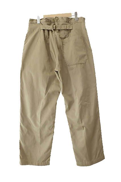 COMOLI コモリ 22SS コットンチノオーバーパンツ 2 ベージュ コモリ