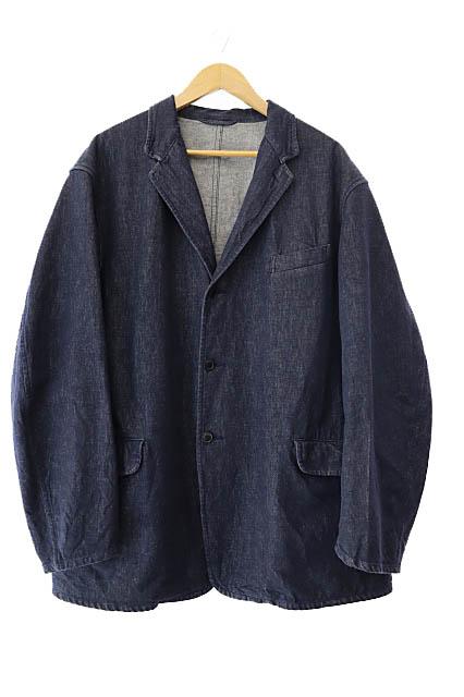 【中古】コモリ COMOLI 25SS ネイビーデニム ジャケット テーラード ブレザー B01-01023 2 インディゴ ネイビー250628
