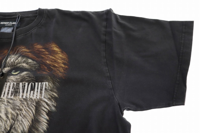 中古】カイザークラーク ヴィンテージ リメイク プリント ウルフ 半袖T