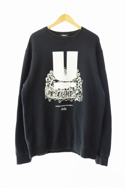 【中古】アンダーカバー UNDERCOVER 21AW SWEAT UD スウェット トレーナー UC2A4893-4 5 黒 ☆AA★250828 メンズ