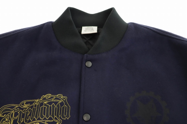 【中古】ヴェトモン ベトモン MAYBE MENTAL COLLEGE JACKET カレッジ ジャケットM ネイビー ブラック ☆AA★ 250810_3