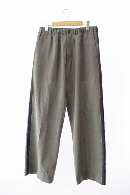 【中古】TOZAOU トザオウ mimi Track Slacks ミミ トラック スラックス パンツ L グレー ● 250710