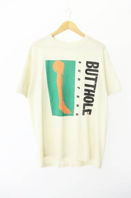 【中古】ヴィンテージ 80s BUTTHOLE SURFERS Rembrandt Pussyhorse 半袖 Tシャツ バンドT XL 白 ホワイト 250712