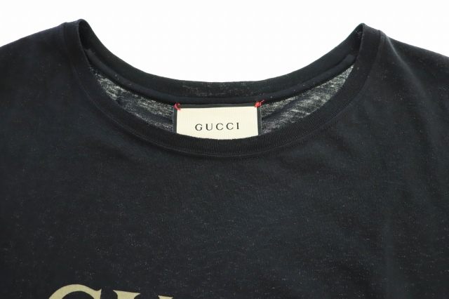 中古】グッチ GUCCI Washed Oversized T-Shirt ロゴ ウォッシュド