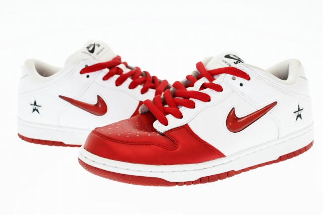 【中古】シュプリーム SUPREME ×NIKE ナイキ Dunk Low Varsity Red White ダンクロー CK3480-600 ☆AA★▲■250820