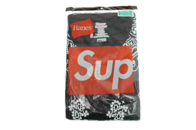 【中古】シュプリーム SUPREME ×Hanes ヘインズ 22AW Bandana Tagless Tees バンダナ 2パック 半袖Tシャツ XL 250901