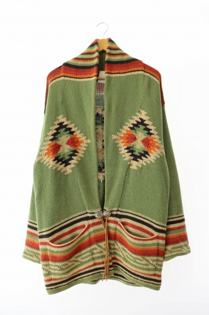 【中古】スタンダード カリフォルニア STANDARD CALIFORNIA ネイティブ コンチョ カーディガン M グリーン 250717