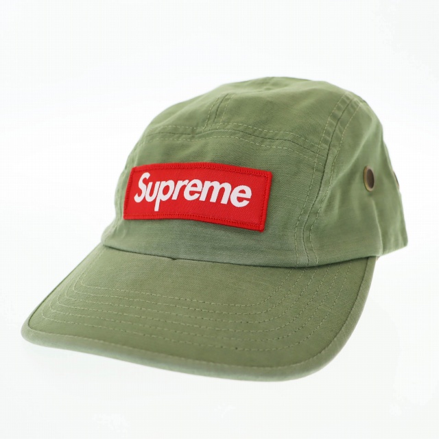 【中古】シュプリーム SUPREME 24AW Military Camp Cap ミリタリー キャンプ キャップ 帽子 オリーブ ☆AA★▲ 250903
