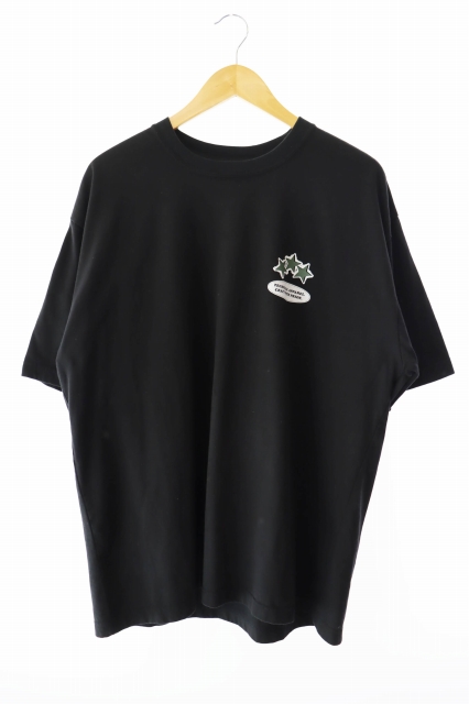 【中古】ネイバーフッド NEIGHBORHOOD 25SS NH TEE ロゴ プリント 半袖Tシャツ SS-12 251PCNH-ST12 L 黒 ブラック
