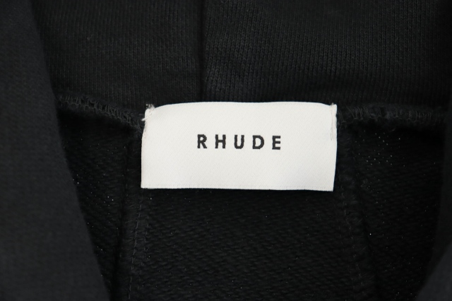 【中古】RHUDE ルード Malibu Eagle Hoodie イーグル フーディ パーカー 2XL 黒 ブラック 250806_2