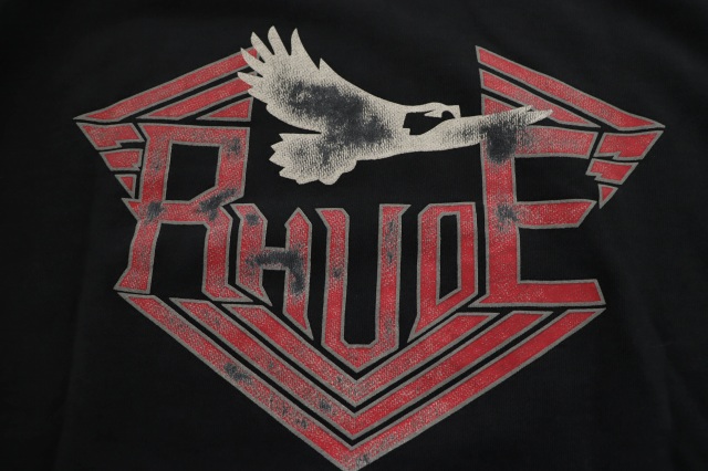 【中古】RHUDE ルード Malibu Eagle Hoodie イーグル フーディ パーカー 2XL 黒 ブラック 250806_7