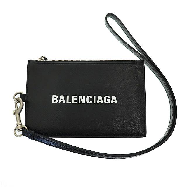 BALENCIAGA バレンシアガ ストラップ付 フラグメントケース ブラック