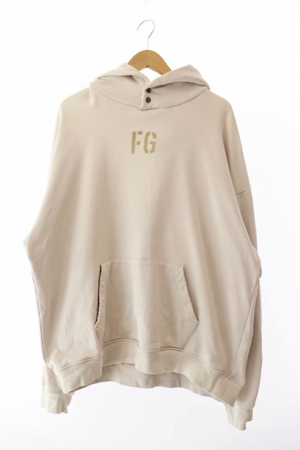 【中古】フィアオブゴッド Fear of God 7th HOODIE プルオーバー パーカー FG50-014 L ベージュ ☆AA★ 250927