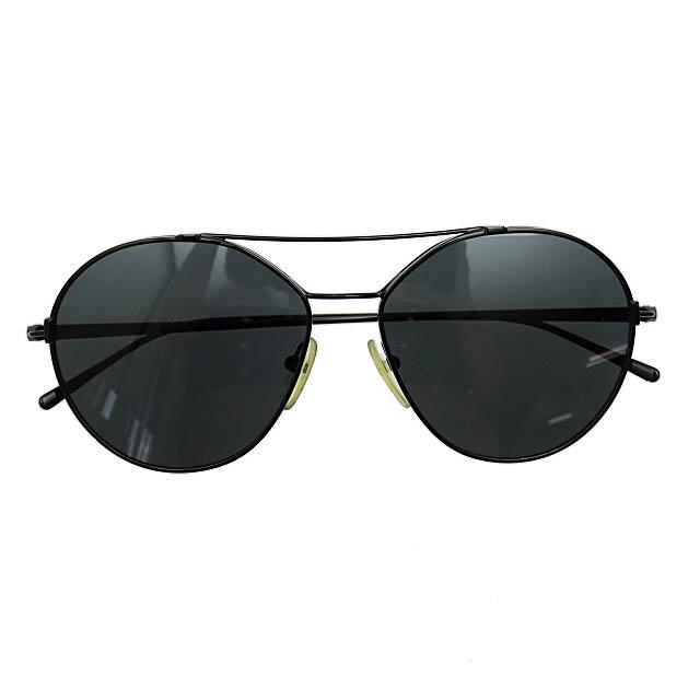 【中古】プラダ PRADA ワンポイン ロゴ ティアドロップ サングラス SPR56U 55□15 1AB-5S0 140 3N 黒☆AA★▲■250913