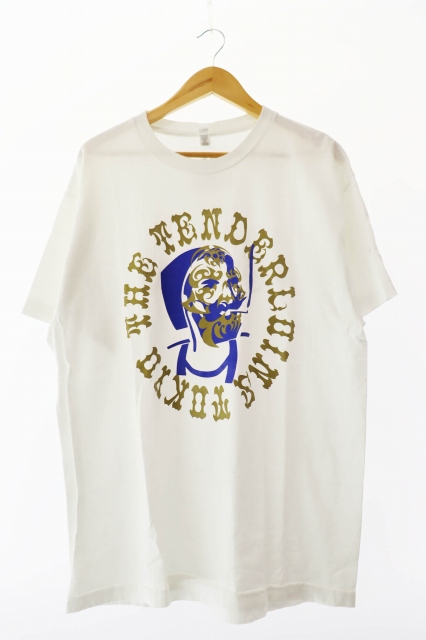 【中古】テンダーロイン TENDERLOIN 21SS T-TEE C.Z.Z.M ジグザグ ボルネオスカル プリント 半袖TシャツL☆AA★250916