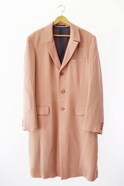 【中古】ヨウジヤマモト YOHJI YAMAMOTO POUR HOMME プールオム シルク ロングコート HC-J69-408 3 ☆AA★● 250915