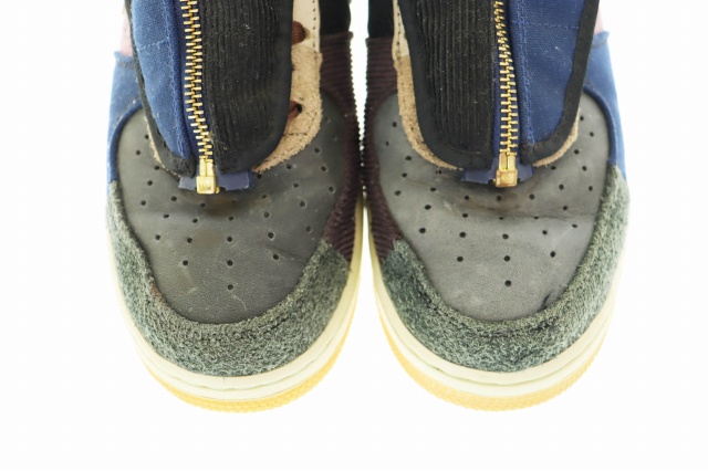 【中古】ナイキ NIKE ×Travis Scott AIR FORCE 1 LOW CACTUS JACK Multi Color CN2405-900 ☆AA★▲■250910