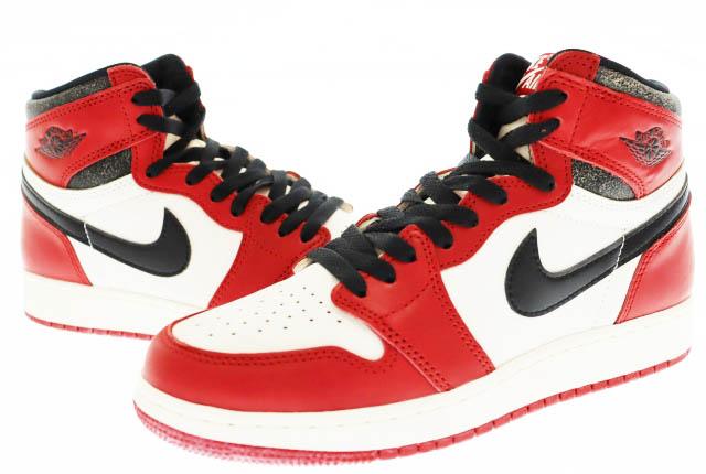 【中古】ナイキ NIKE GS AIR JORDAN 1 HIGH OG LOST&FOUND CHICAGO ロスファン FD1437-612 ▲■250815