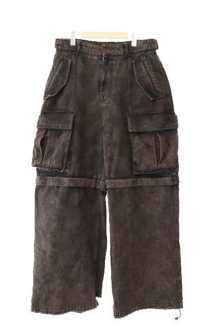 【中古】juun.j ジュンジー Knee Detachable Layered Pants キーン デタッチャブル レイヤード デニム 46 250814