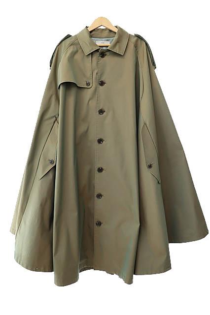 【中古】SUGARHILL シュガーヒル 19SS ロング ポンチョ コート 19SSC001 カーキ ●250815 メンズ