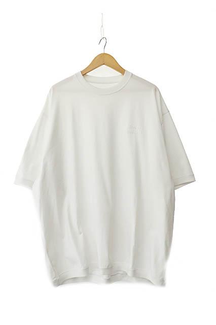 【中古】ザエンノイプロフェッショナル The ennoy Professional 23SS ロゴ 刺繍 ヘム リブ 半袖 Tシャツ L白 250823