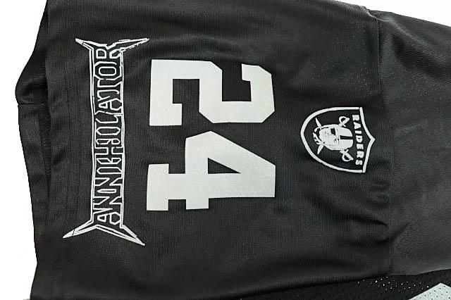 【中古】トラヴィス スコット コンプレックスコン限定 ×NFL LAS レイダース 24AW ゲーム シャツ Tシャツ XL黒 250821_3