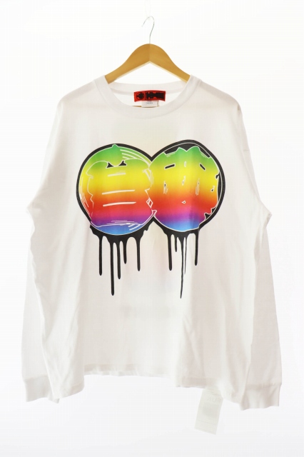 【中古】CHERRY FUKUOKA チェリーフクオカ ×SNEAKERWOLF スニーカーウルフ L/S TEE プリント 長袖Tシャツ L 250827