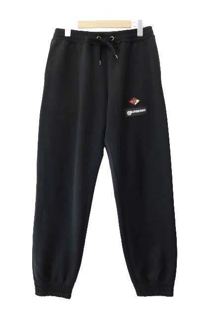 【中古】バーバリー BURBERRY Logo Patch Track Pants ロゴ ラバー パッチ トラック パンツ 8021841 S黒☆AA★251101