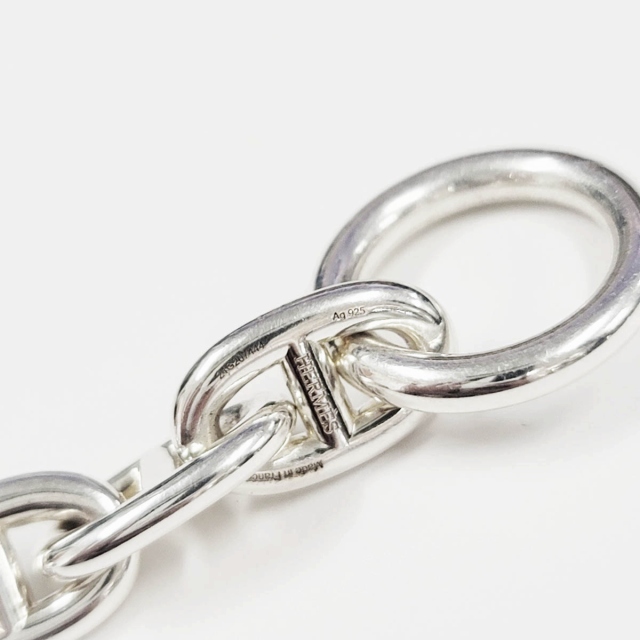 【中古】エルメス HERMES CHAINE D'ANCRE シェーヌ ダンクル MM 18コマ ブレスレット 925 シルバー☆AA★▲■_2